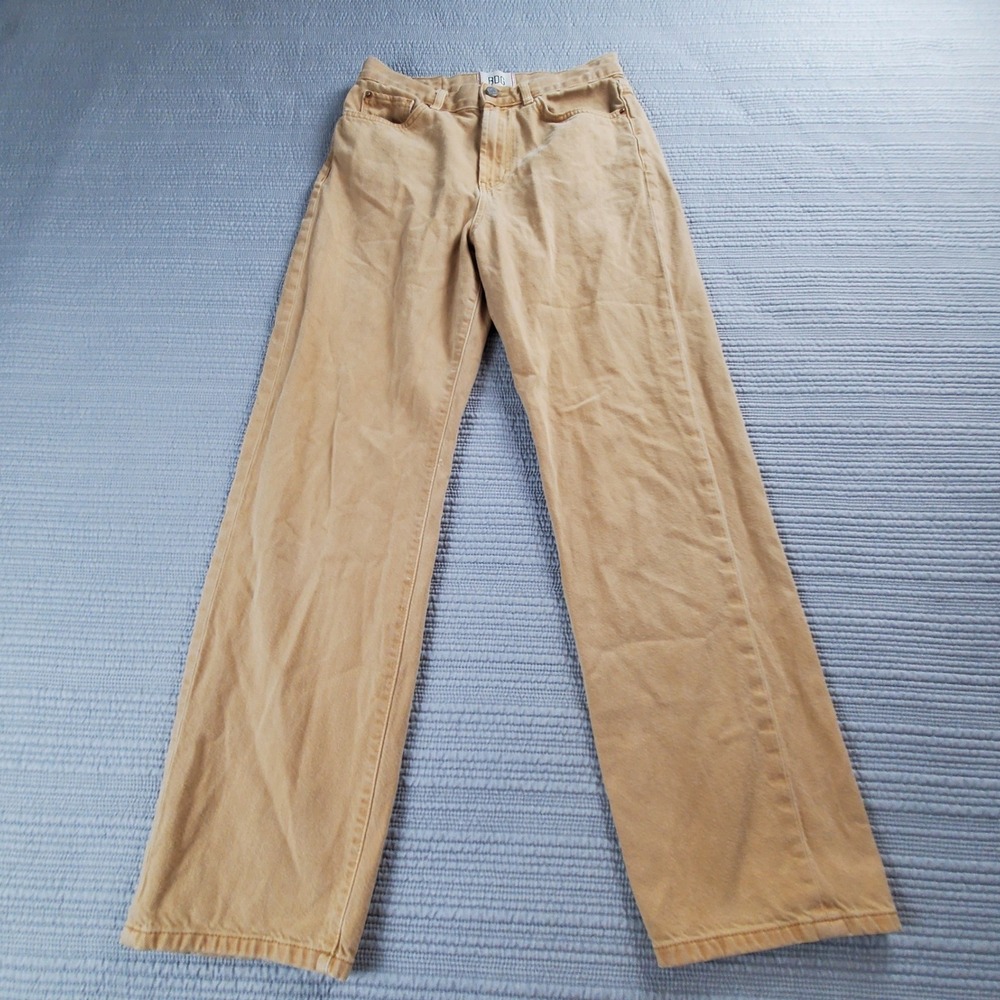 BDG Urban Outfitters Cowboy Jean 28 Camel Khaki Beige Barrel Leg Paper Bag Waist